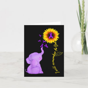 Alzheimerheimer Awareness I Will Remember For You Card