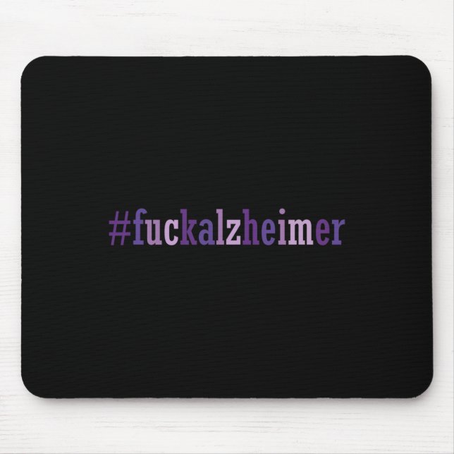 Alzheimerheimer Support Desease Awareness  Mouse Mat (Front)