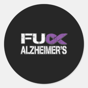 Alzheimerheimer Support Heimer's Classic Round Sticker