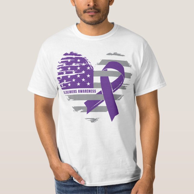 Alzheimers Awareness Adult Tshirt END ALZ Walk Tee (Front)