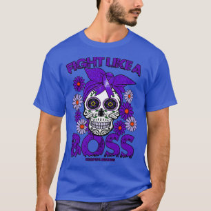 Alzheimers Awareness Awareness fight like a boss T-Shirt