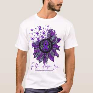 Alzheimer'S Awareness Awareness Sunflower Faith Ho T-Shirt