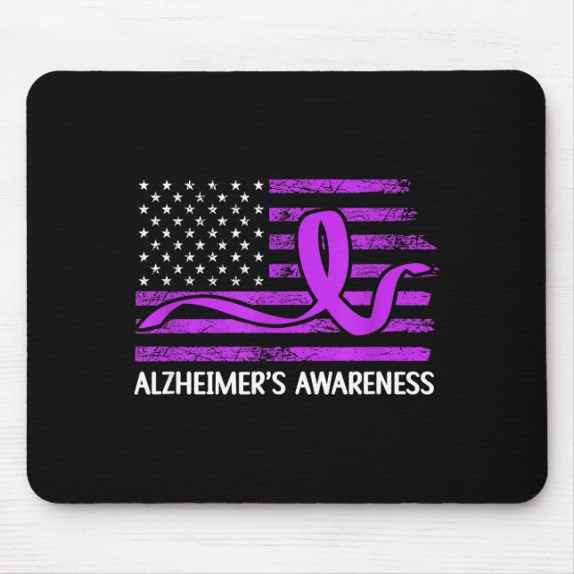 Alzheimers Awareness Brain Disorder Mouse Mat (Front)