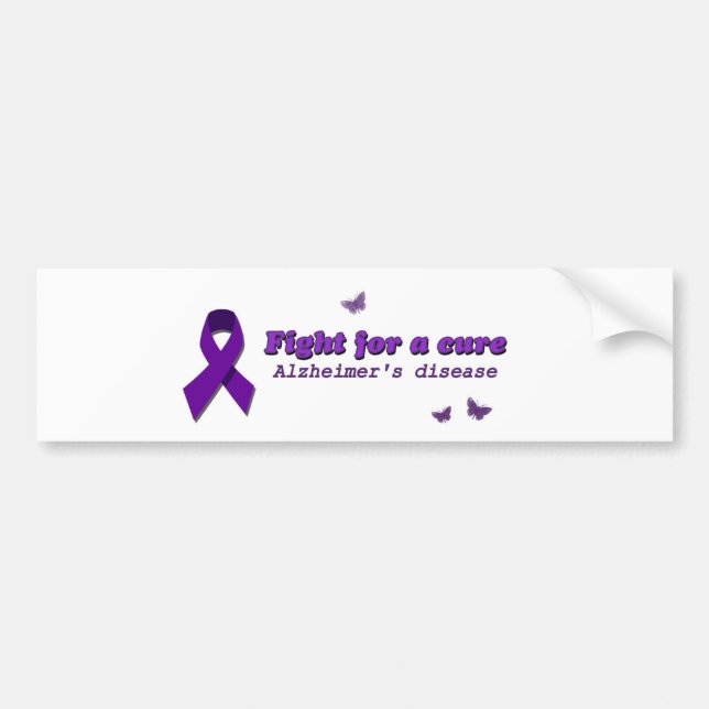 Alzheimer's awareness bumper sticker (Front)