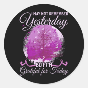 Alzheimers Awareness Classic Round Sticker