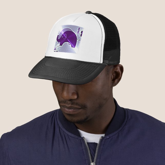 Alzheimer's Awareness Elephants Trucker Hat (In Situ)