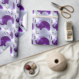 Alzheimer's Awareness Elephants Wrapping Paper