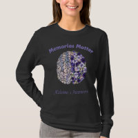 Alzheimers Awareness Flower colourful brain