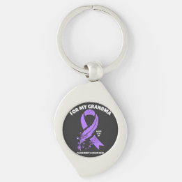 Alzheimer's Awareness - For My Grandma Key Ring