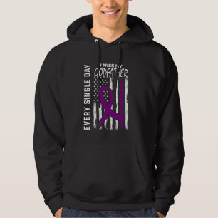 Alzheimers Awareness Godfather American Flag 4th o Hoodie