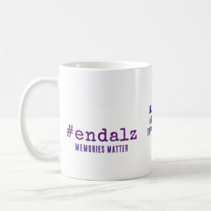 Alzheimers Awareness Hashtag End Alz Coffee Mug