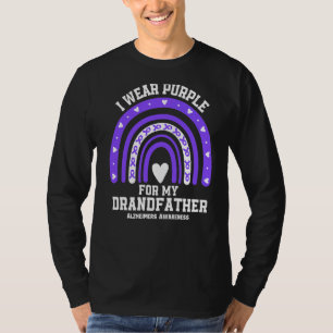 Alzheimer's Awareness I Wear Purple For My Grandfa T-Shirt