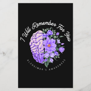 Alzheimer's Awareness I Will Remember For You