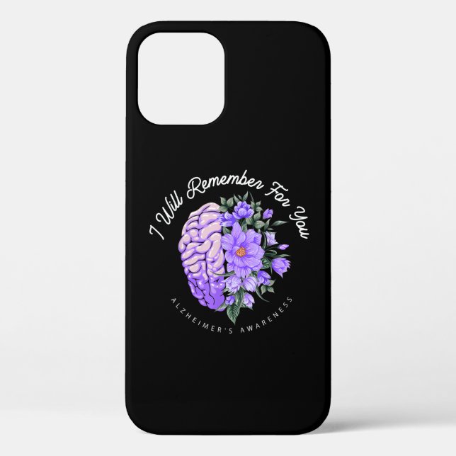 Alzheimer's Awareness I Will Remember For You Case-Mate iPhone Case (Back)