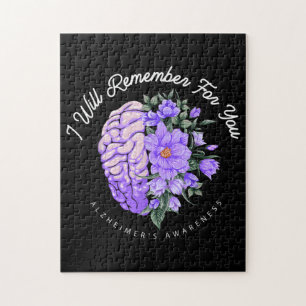 Alzheimer's Awareness I Will Remember For You Jigsaw Puzzle
