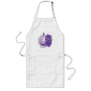 Alzheimer's Awareness I Will Remember For You Long Apron
