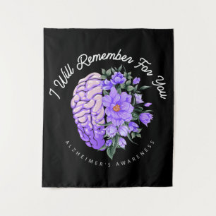 Alzheimer's Awareness I Will Remember For You Tapestry