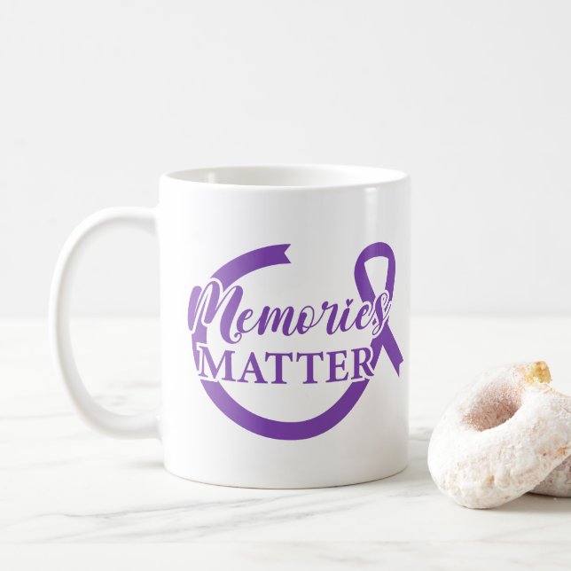 Alzheimer's Awareness Memories Matter  Coffee Mug (With Donut)