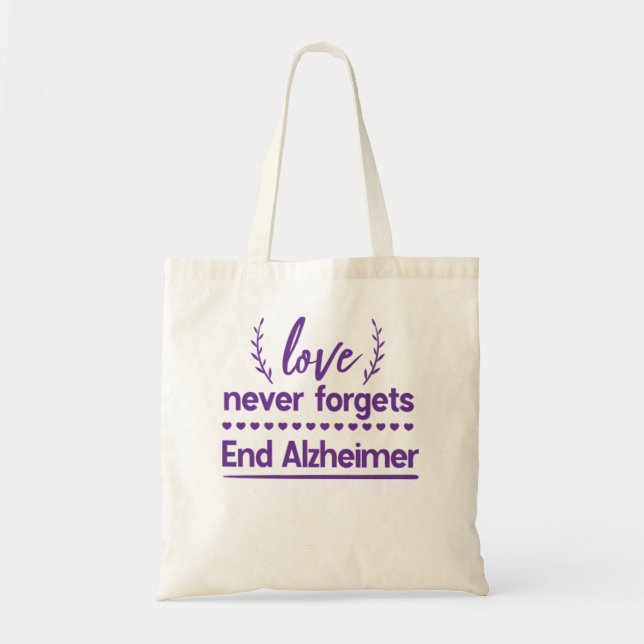 Alzheimer'S Awareness Month Design Tote Bag (Front)