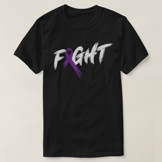 Alzheimer's Awareness Month Fight Vintage Dementia T-Shirt (Design Front)