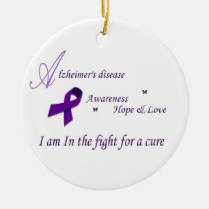 Alzheimer's awareness Photo Ornament