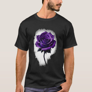 Alzheimer'S Awareness Purple Rose T-Shirt
