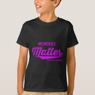 Alzheimers Awareness Wear Purple Memories T-Shirt
