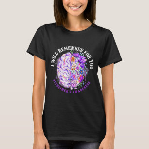 Alzheimers Dementia Awareness Support Vintage T-Shirt