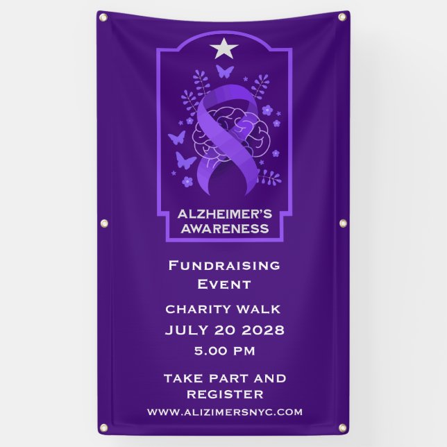 Alzheimer's Disease Awareness Banner (Vertical)