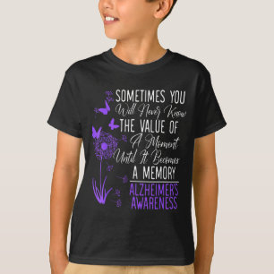 Alzheimers Disease Awareness Dementia Wear Purple T-Shirt