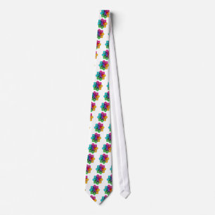 Alzheimers Disease Awareness Matters Petals Tie