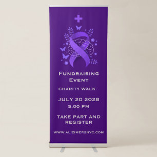 Alzheimer's Disease Awareness Retractable Banner