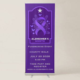 Alzheimer's Disease Awareness Retractable Banner