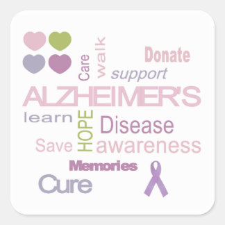 Alzheimer's Disease Awareness Sticker