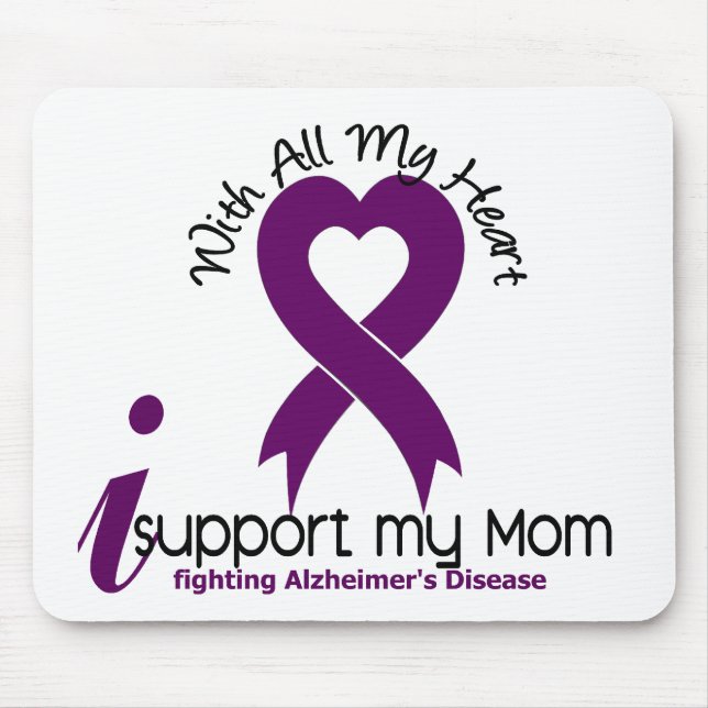 Alzheimers Disease I Support My Mum Mouse Mat (Front)