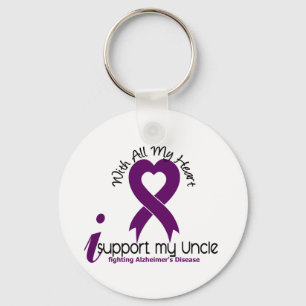 Alzheimers Disease I Support My Uncle Key Ring