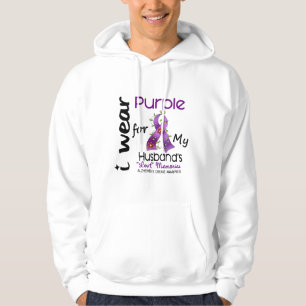 Alzheimers Disease I Wear Purple For My Husband 43 Hoodie