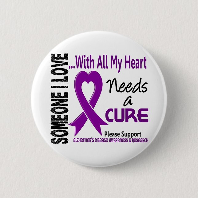 Alzheimers Disease Needs A Cure 3 6 Cm Round Badge (Front)