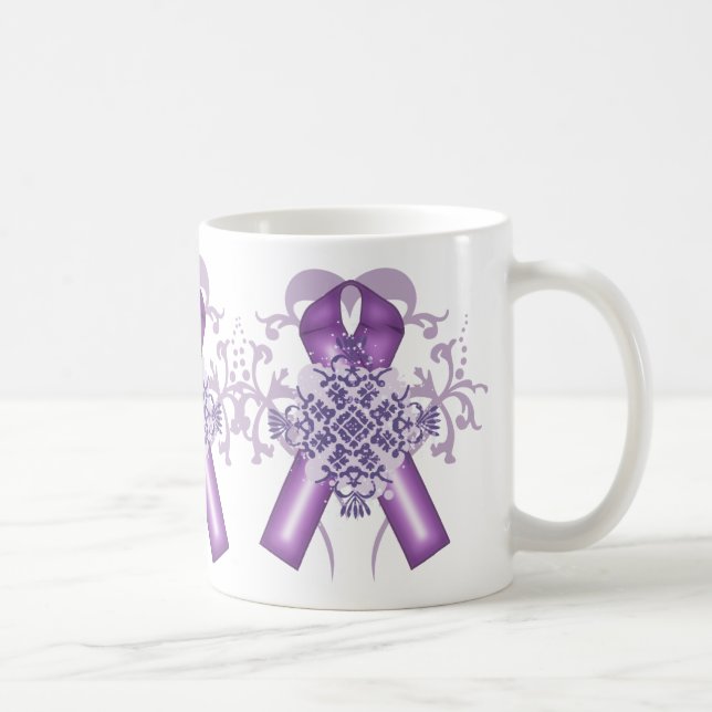 Alzheimer's Disease & Pancreatic Cancer Months Coffee Mug (Right)