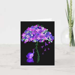 Alzheimers Flower Remember For Awareness Month Card