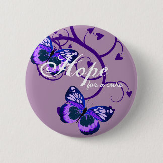 Alzheimer's Hope for Cure 6 Cm Round Badge
