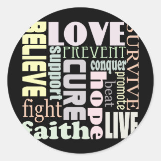 Alzheimer's Inspirational Words Classic Round Sticker