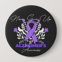 Alzheimer's Ribbon Fight Dementia Awareness