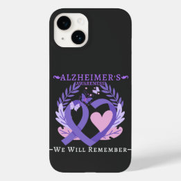 Alzheimer's Ribbon Fight Dementia Awareness Case-Mate iPhone 14 Case