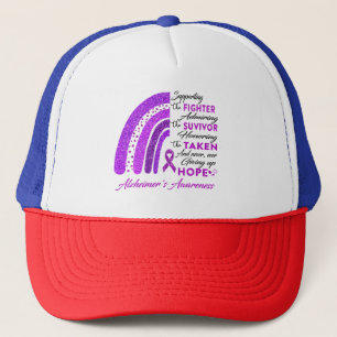 Alzheimer's Warrior Supporting Fighter Trucker Hat