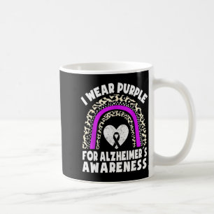 Alzheimers wear purple for alzheimer's awareness coffee mug