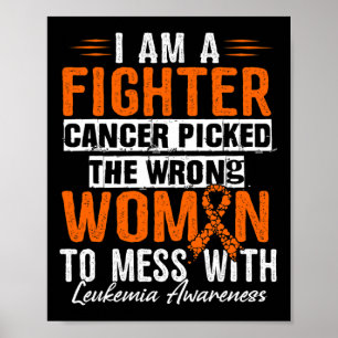 Am A Fighter Leukaemia Awareness 1  Poster