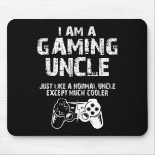 Am A Gaming Uncle Funny Video Gamer Cute Video Gam Mouse Mat