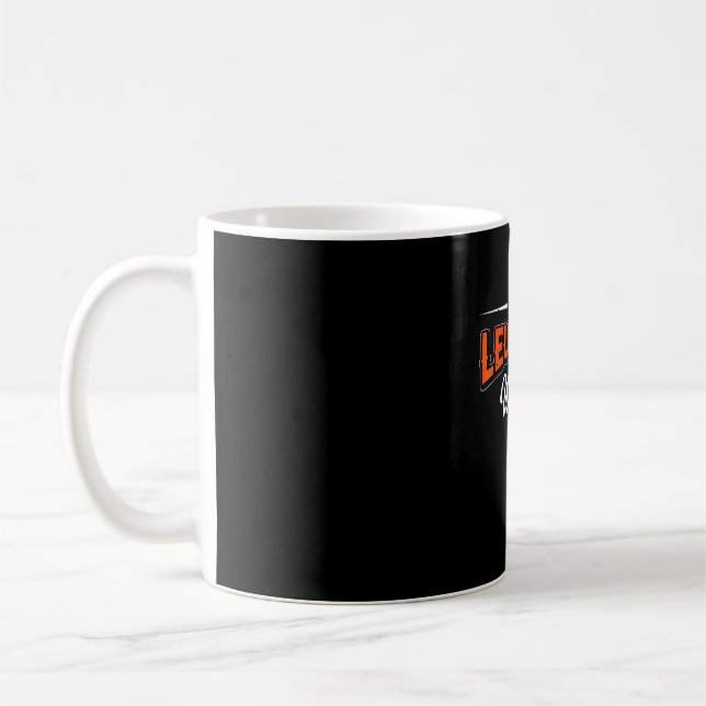 Am a leukaemia warrior survivor support orange coffee mug (Left)