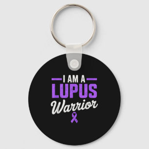 Am a lupus warrior fighter survivor sle awareness key ring